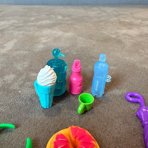 Barbie Accessories Lot Bundle Visor Umbrella Water Bottle Milkshake Latte - Picture 3 of 6